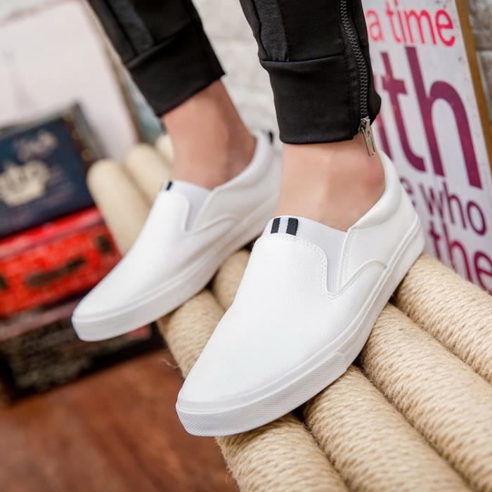 slip on homme cuir