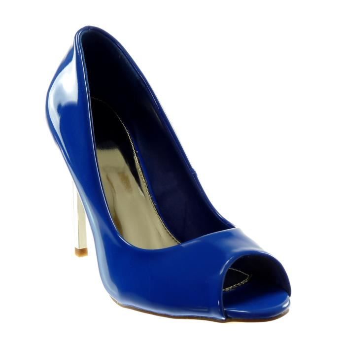 chaussure bleu electrique femme