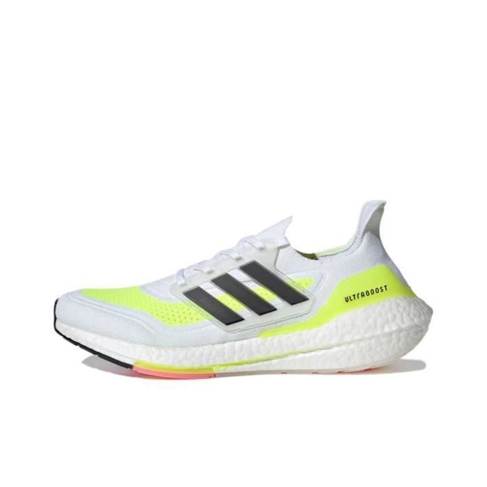 Chaussures de course Adidas Ultraboost 21 - Fluo Jaune Blanc Couleurs multiples - Cdiscount 