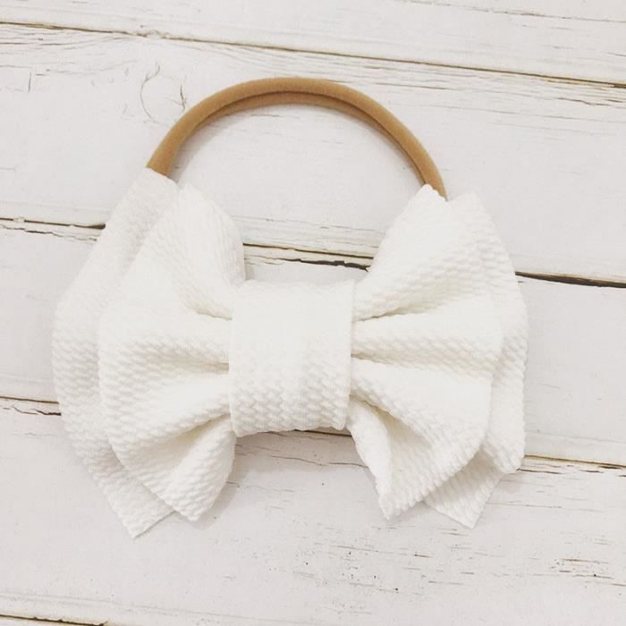 Blanc Mignon Noeud Bebe Bandeau Turban Elastique Nouveau Ne Fille Arcs Enfants Bandes De Cheveux Bebe Accessoires De Cheveux Blanc Blanc Cdiscount Pret A Porter