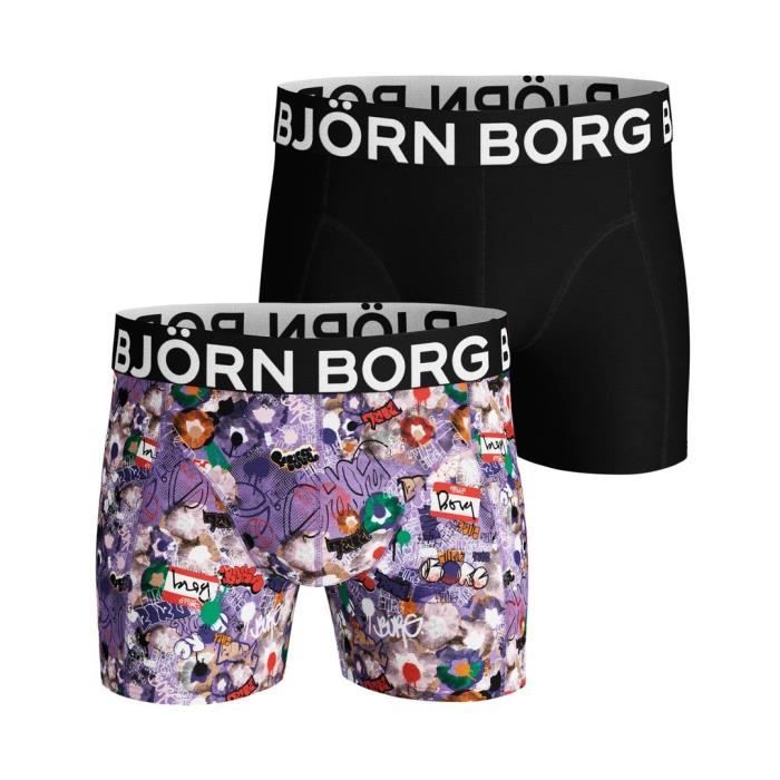 Bjorn Borg Men's Boxer Shorts 2 Pack ~ Sammy BB Graffiti Wall Multi -  Cdiscount Prêt-à-Porter