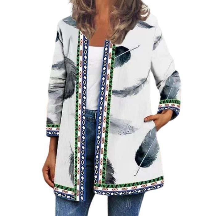 Tomwell Blouson Longue Manteau Pardessus Cardigan Elégant Manches