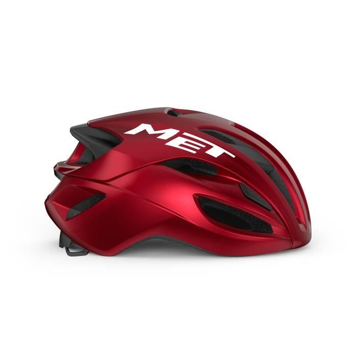 Casque de vélo MET Rivale Mips - Rouge métallique/brillant - Taille S