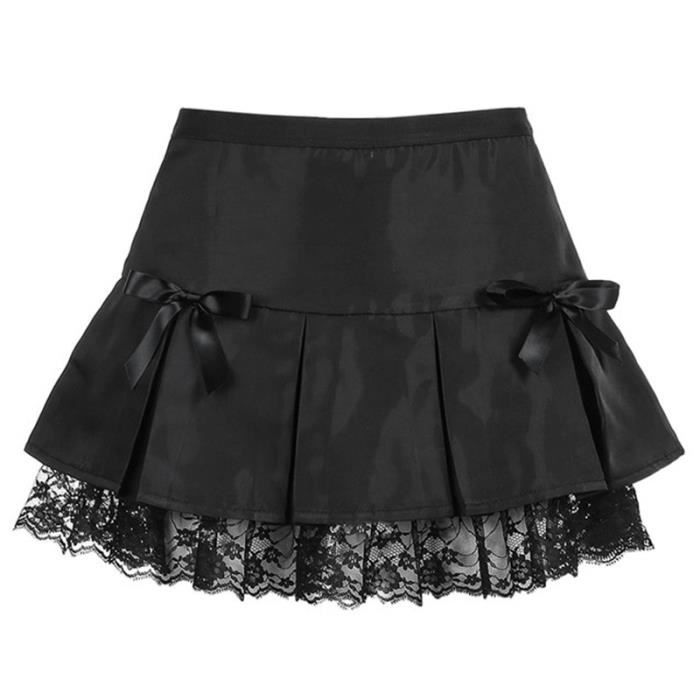 Jupe courte femmes mini noir sexy tres courte micro Black_mini_skirt Cdiscount PrêtàPorter