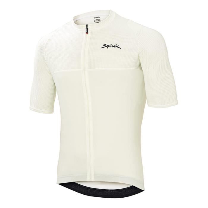 Maillot cycliste Spiuk Anatomic - blanc - taille L pour homme