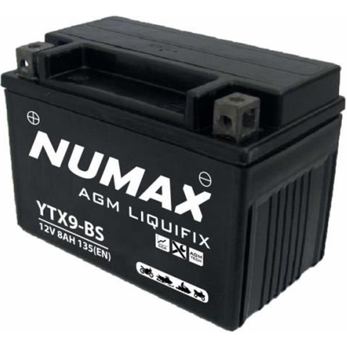 Batterie moto Numax Premium Numax Scellé AGM YTX9-BS SLA 12V 8Ah 135A