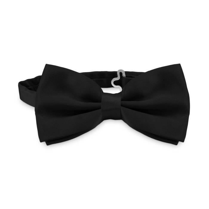 Nœud Papillon Noir Réglable Pour Homme OcioDual - Neuf Avec étiquettes - Clip