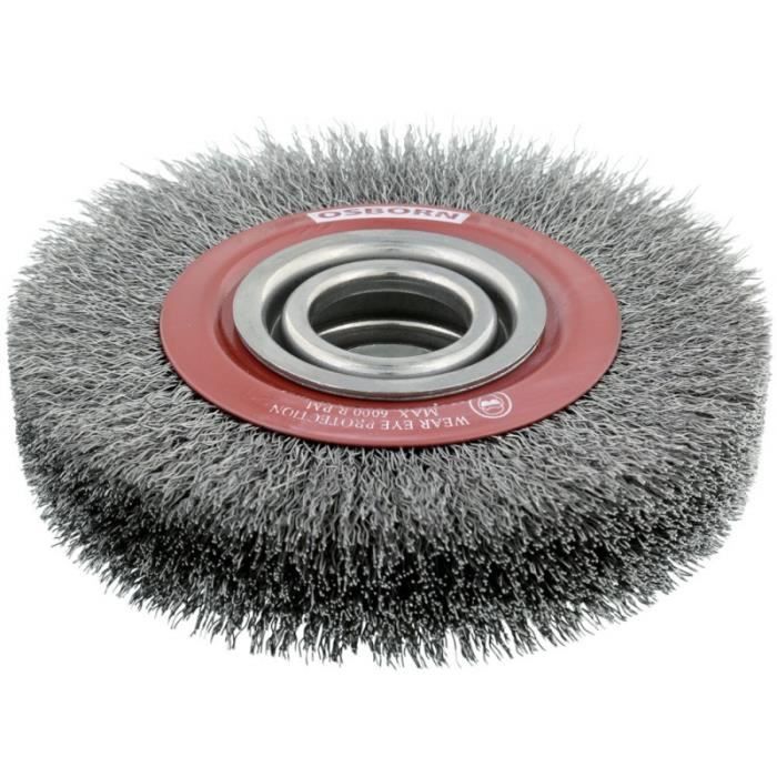 Brosse Manuelle En Acier à 5 Rangées – Pour Décapage, Dérouillage, Nettoyage Métal | Poils Acier Ondulé 0,3 Mm, Manche Bois | Outil Atelier, Bricolage - 6