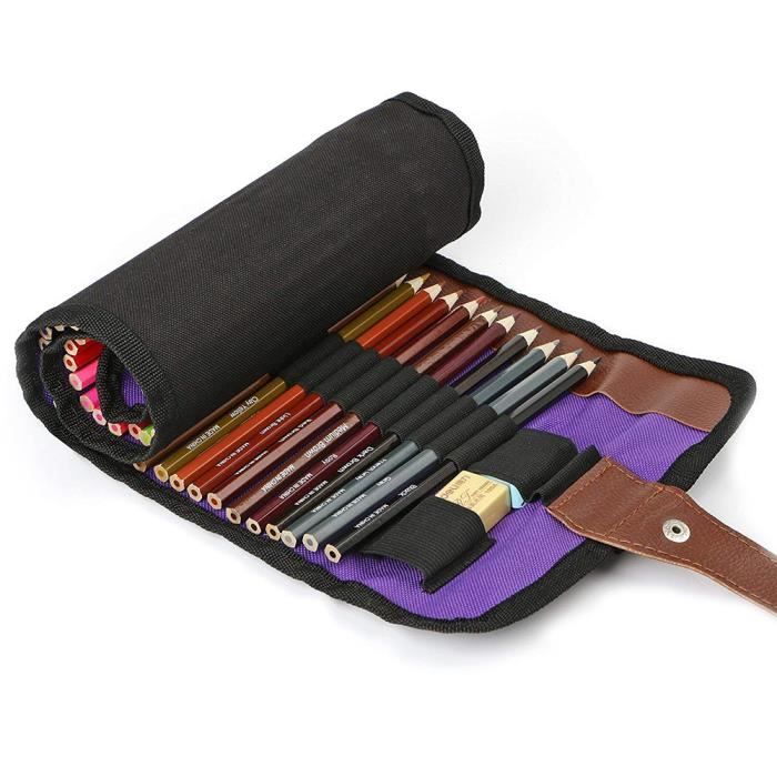 Pro Crayons de couleur 72couleur avec 1 x gomme+1 x taillecrayon pour Étudiant Cdiscount