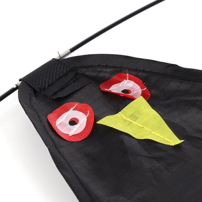 Cerf-volant Télescopique Répulsif à Oiseaux – Forme Faucon – Mât Extensible 4 M – Pour Jardin Et Ferme