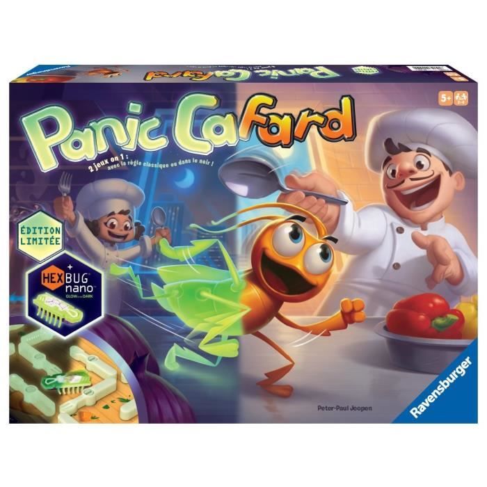 Panic Cafard Phosphorescente Jeu de rapidité rigolo Édition 10ème anniversaire Enfants et Parents Dès 5 ans 20973 Ravensburger