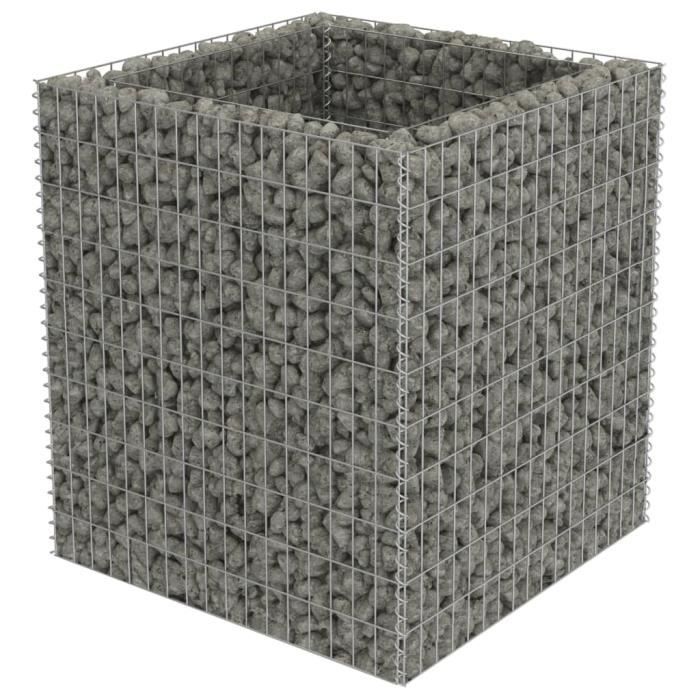 Jardinière Lit Surélevé Plantes Fleurs Jardin à Gabion Hexagonale 160 X 140 X 50 Cm - Gamm Vert