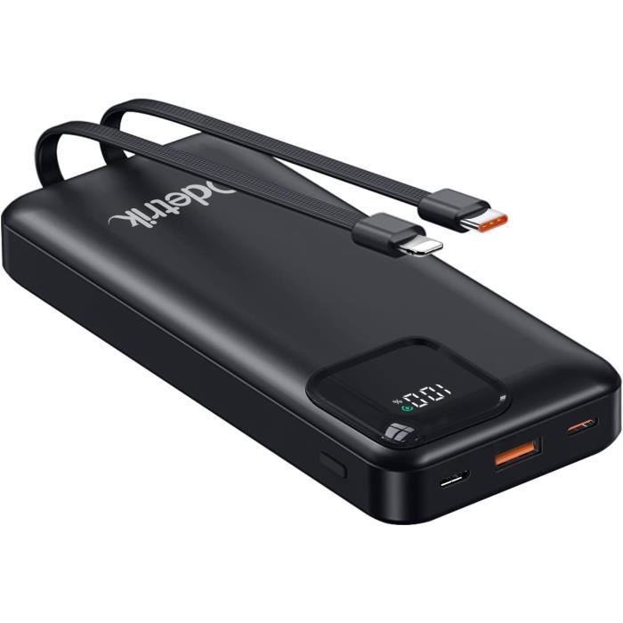 Chargeur De Batterie Externe Portable 10000mAh 22,5 W Charge Rapide PD3 0 Qc4 0 Usb C In Out Slim Battery Pack Compatible Avec Iphone Samsung Google Lg Ipad Et Plus Black Fiche Technique Et Prix Au