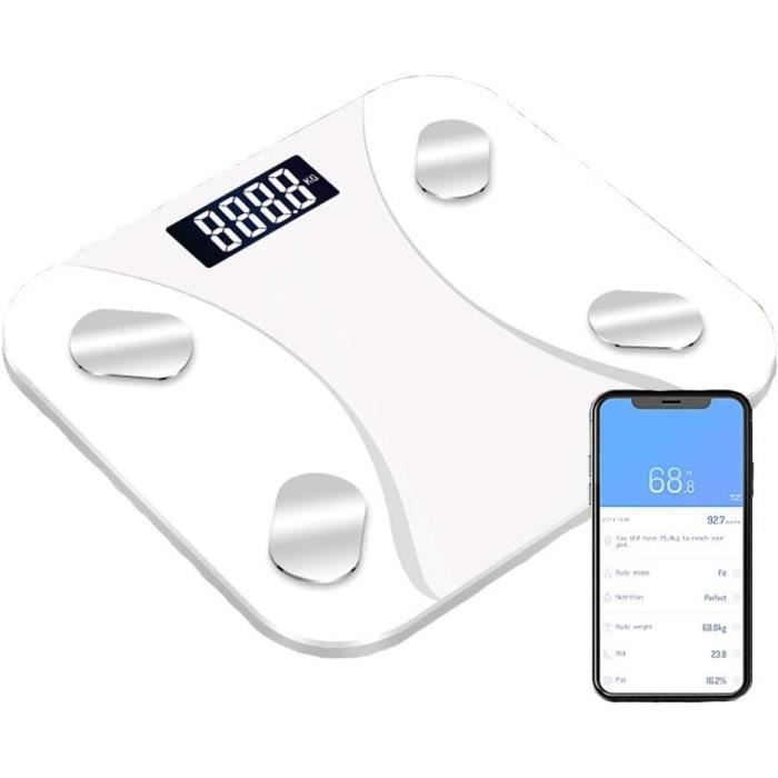 Analyseur De Graisse Corporelle Portable,Testeur De Graisse Corporelle, Instrument De Mesure de la Graisse Corporelle, Compteur IMC, Mesure De L'IMC Calorique, écran LCD, Moniteur De Santé Numéri