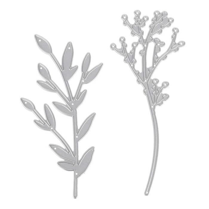 Runrain Die-Cut Poinçon Herbe Pour Scrapbooking - Acier Carbone 100x69mm, DIY Cartes