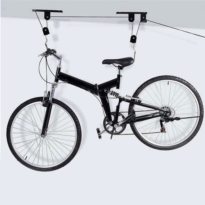 SHOP-STORY - Support Lève Vélo de Plafond + Fixations et Crochet - Avec cet Ascenseur votre Bicycle prend de la Hauteur