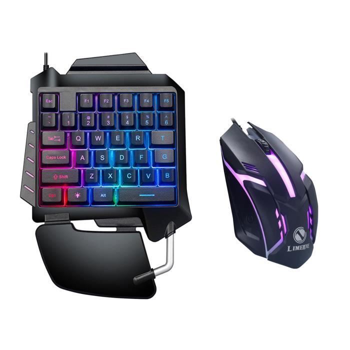 LIMEIDE One Handed Keyboard Gaming Mouse + Gaming Keyboard Kit 35 ...
