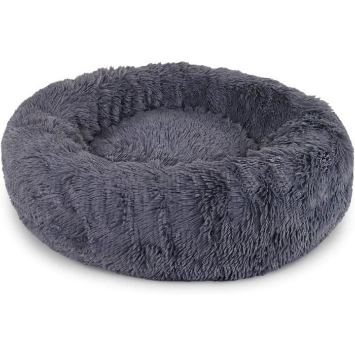 Meilleurs prix pour lionto Panier Rond Chien Coussin Chat Panier Donut, (S) 40 cm Ø Gris Foncé115