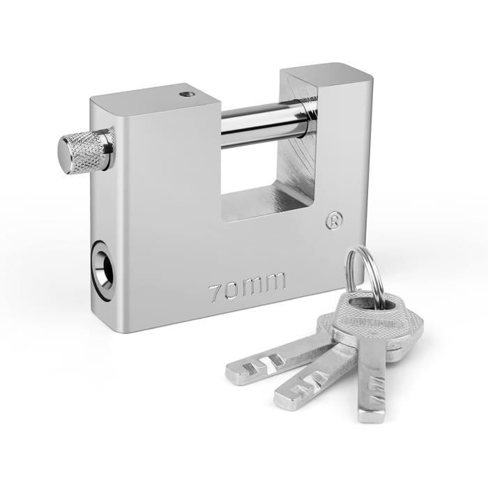 Dioche Cadenas De Sécurité 2 Pièces Cadenas Horizontal Rectangulaire
