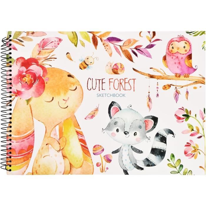 Papier Aquarelle A4, Cahier de Dessin 220gsm Carnet Aquarelle avec