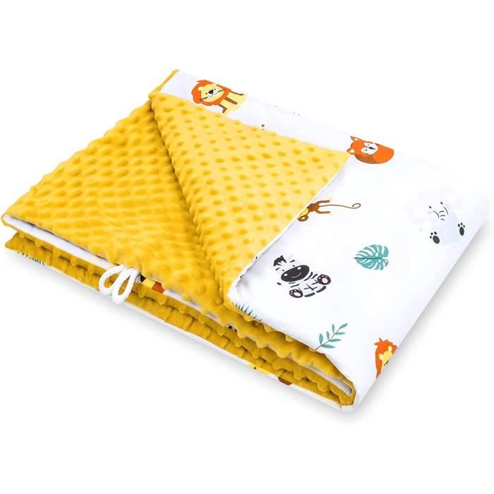Couverture Pour Bébé Totsy Baby 90 X 90 Cm - Dinosaure Vert - Utilisable Siège Auto Et Poussette