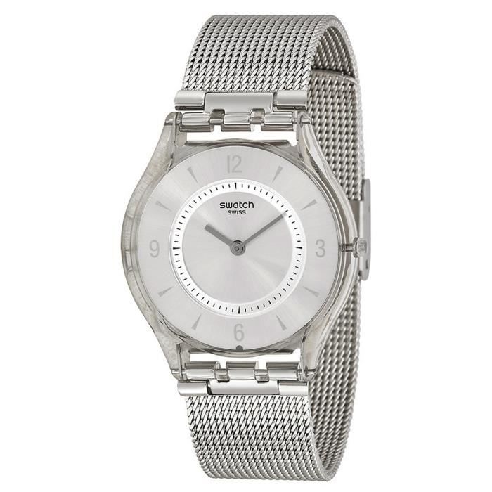 Montre femme Swatch Skin Classic Métal Knit - Cdiscount Bijouterie
