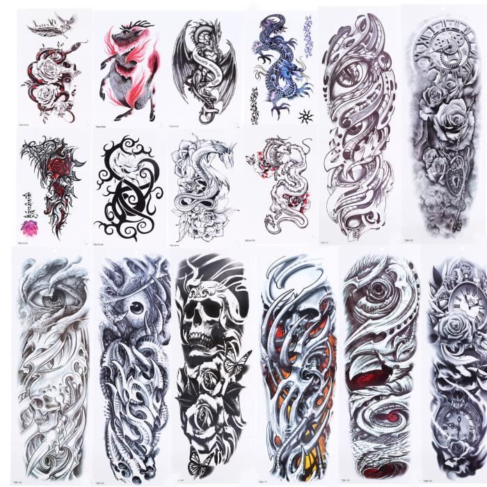 Autocollants De Tatouage De Dessin Animé Adaptés Pour Les