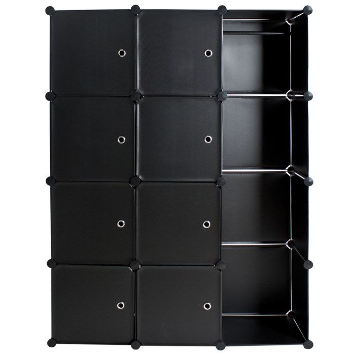 Tectake Armoire De Rangement Systeme Click Modulable En Plastique