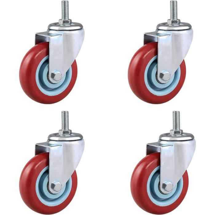 Rollentechnik Roulette Polyuréthane 75x70mm - Roue De Rechange Charge 500kg - Alésage 20mm