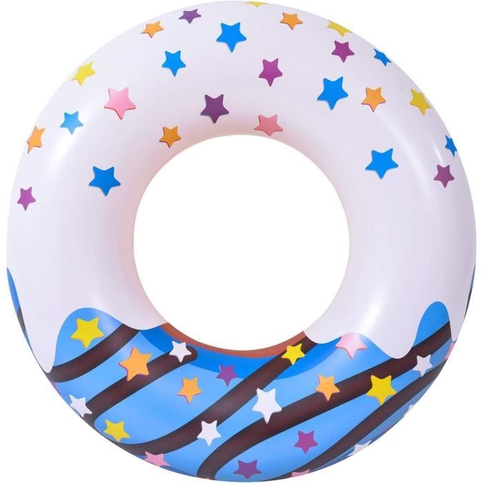 Flotteur Requin Gonflable Géant - Bouée Piscine Pour Enfants Et Adultes, Supporte 204kg