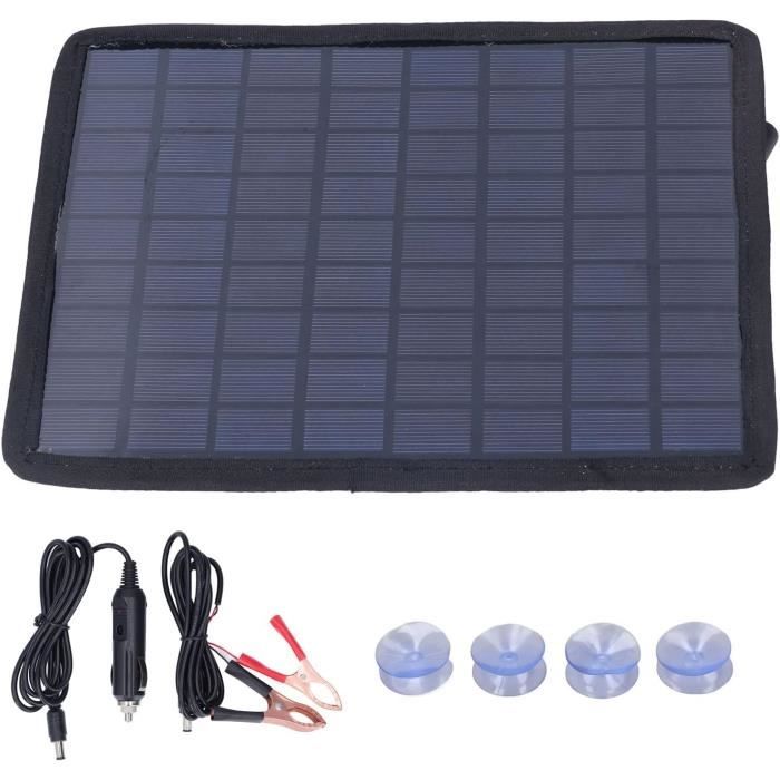 Panneau Solaire Pliable 22W 12V – Monokristallin, Portable, Avec Sortie USB Et DC Pour Voiture, Bateau, Camping