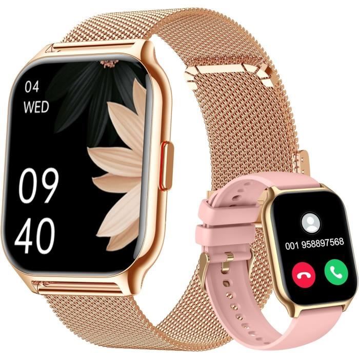 Montre Connectée Homme Femme 1.85" HD - Appel Bluetooth 140 Sports IP68
