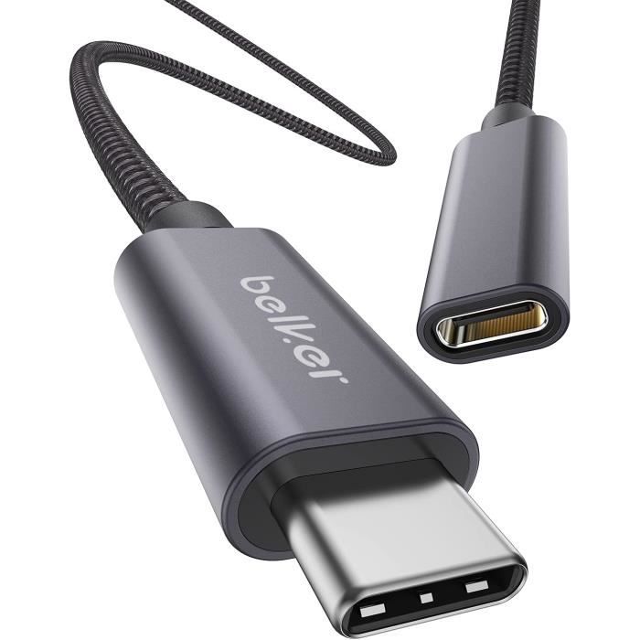 Emballage Traditionnel Lot De 2 Rallonges De Cable USB 3.0 Connecteurs Male A Vers Femelle A, 1