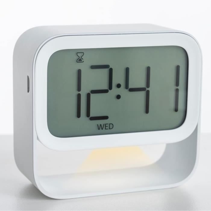 Réveil Numérique Bluetooth pour Enfant avec Minuterie, Veilleuse, Aide au Sommeil, 6 Sons de Réveil, Idéal pour Chambre d'Enfant, Chambre à Coucher | Leroy Merlin