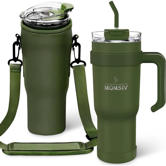 BELLE VOUS Mug Isotherme Avec Poignée En Acier Inoxydable - 350 Ml