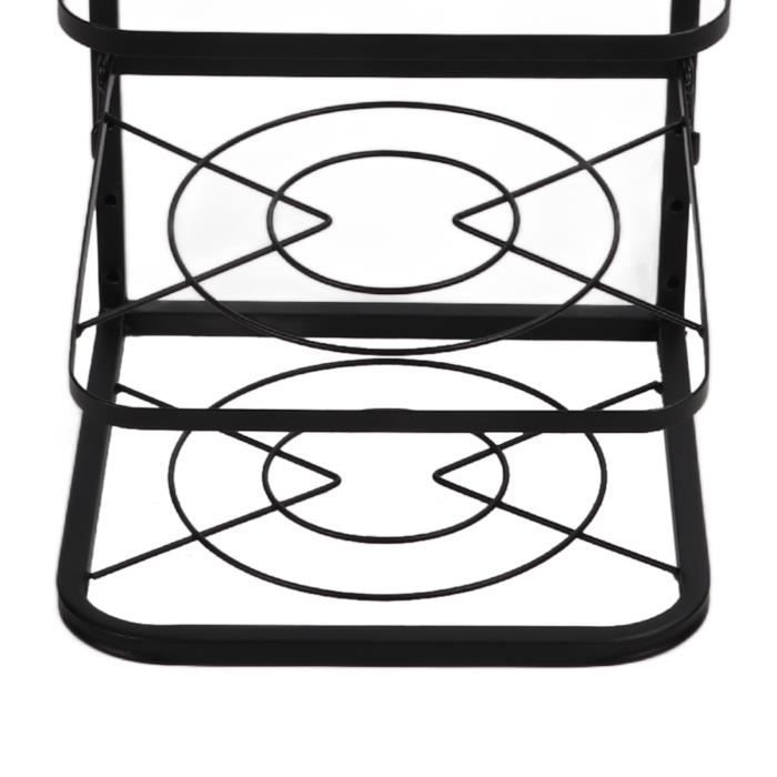 Organisateur de Casseroles de Cuisine 4 Niveaux Hauteur Réglable Économiseur d'Espace pour sous Évier Comptoir d'Armoire