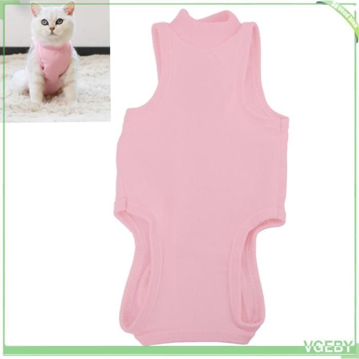 Comparer les prix de Combinaison de récupération de chat Combinaison de Récupération pour Chat, Vêtements de Chat animalerie gilet Rose S Rose S