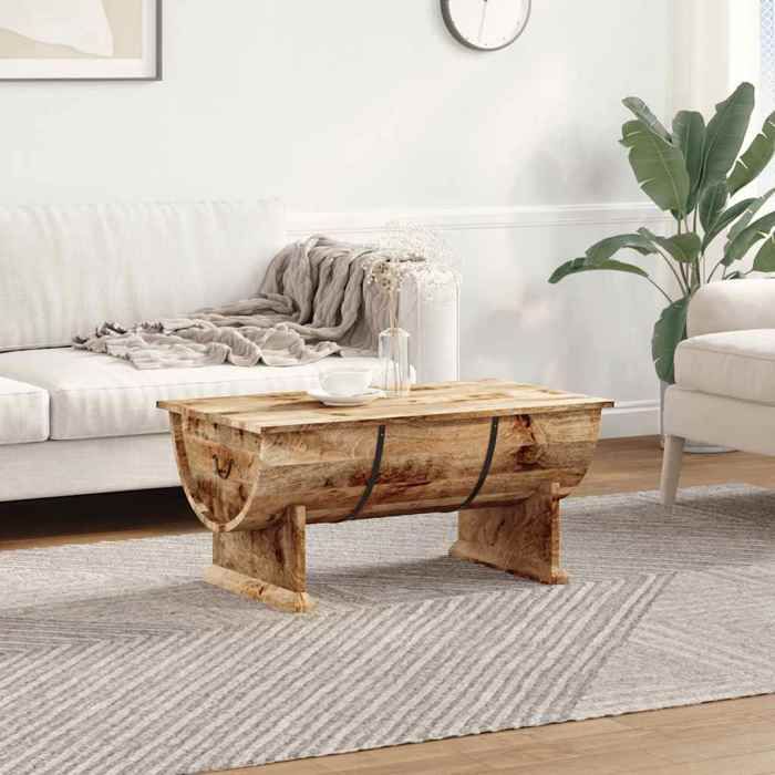 vidaXL Table basse Bois de manguier massif 88x50x40 cm 243977