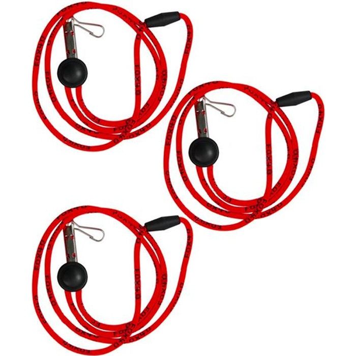 Lot De 3 Cordons élastiques Flex Coil Pour Sifflet Fox 40 – Maintien Au Poignet Ou Bras
