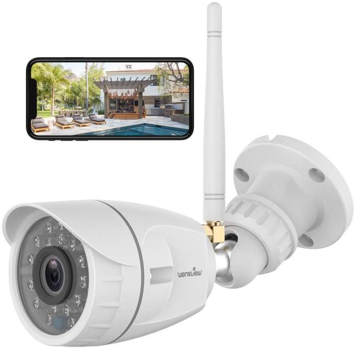 Wansview Caméra Surveillance WiFi Extérieure, Full HD 1080P Caméra IP de  Sécurité Étanche avec Vision Nocturne, Détection de - Cdiscount Bricolage