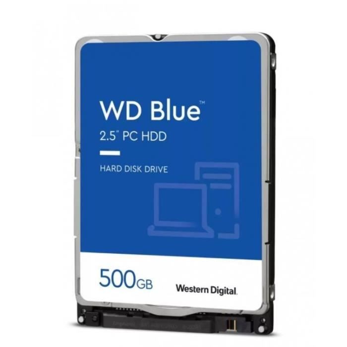 Western Digital HDD Blue 500GB 2,5 16MB SATAIII/5400rpm - 0718037845524