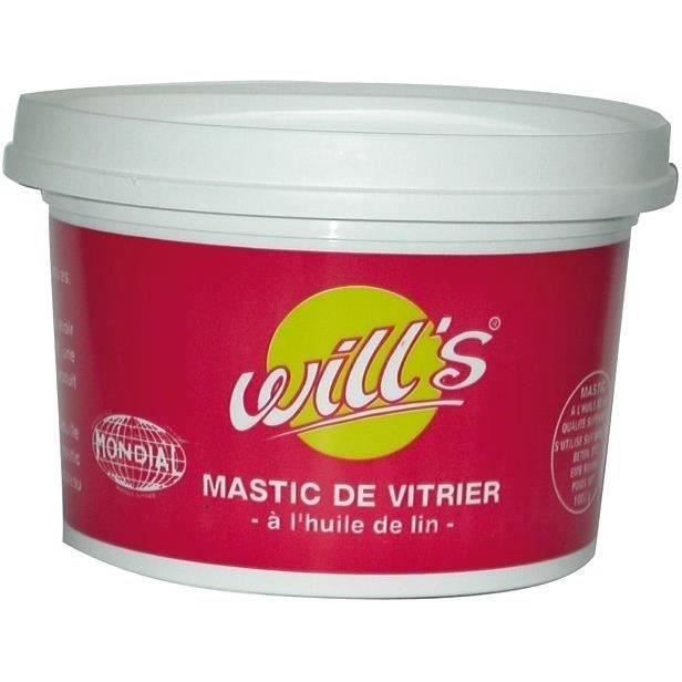 WILL' Mastic vitrier à 'Huile de lin Acajou 1 kg