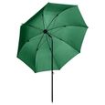 SUMMER Parapluie de pêche Vert 240x210 cm,avec design classique 147976-1