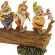 Figurine 7 Nains - Homeward Bound - Disney Tradition by Jim Shore - Effet bois - Blanche Neige-1