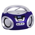 Chaîne stéréo portable Trevi CMP 544 BT Boombox - Lecteur CD, Radio FM, USB, Bluetooth - Bleu-1