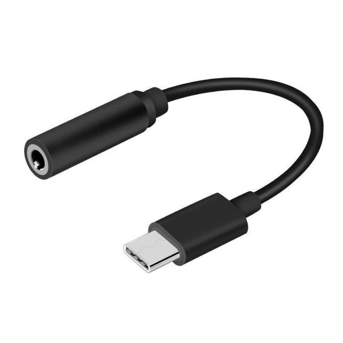 INECK® Câble adaptateur USB C Mâle vers Jack femelle – USB pour casque  audio avec prise 3,5 mm
