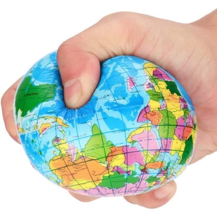 Globe terre balles anti- stress pour enfants 12 pack le soulagement du  stress jouet bébé monde globe de la terre boule 2. 48 [A264] - Cdiscount  Jeux - Jouets