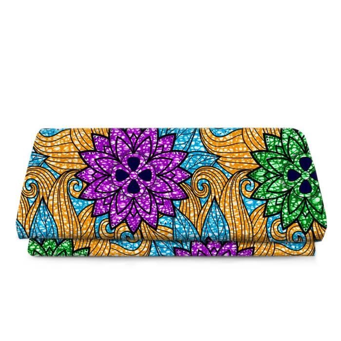 Tissu Wax traditionnelle Ankara Dashiki tissu africain en coton