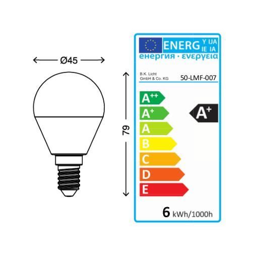 5x Ampoule LED E14 ampoule d'économie d'énergie 5W forme bougie