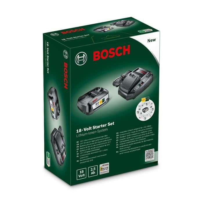 Pack BOSCH 2 batteries ProCore 18V 8.0 Ah + Chargeur GAL18V-160C -  1600A016GP - Cdiscount Bricolage
